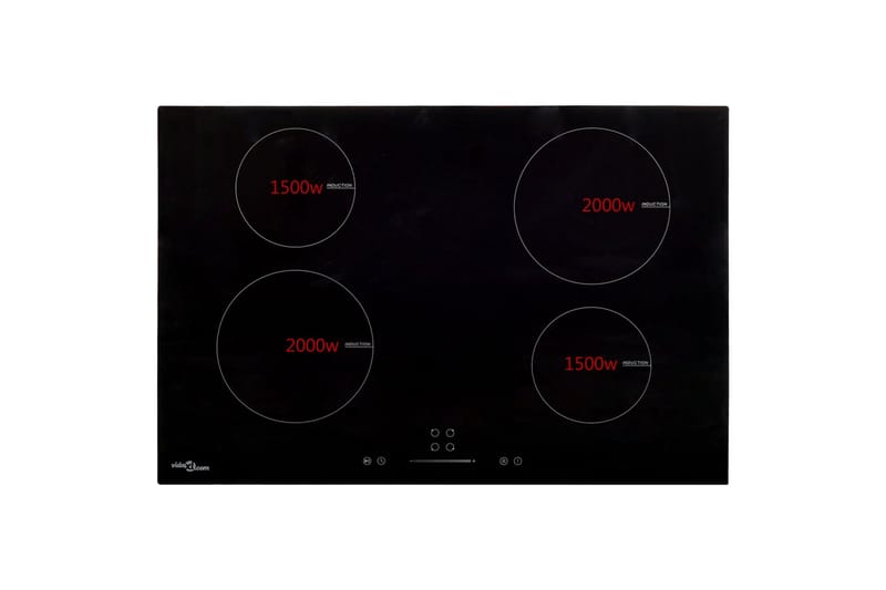 Induksjonstopp 4 kokesoner berøringskontroll 77cm 7000W - Husholdning - Hvitevarer - Komfyr