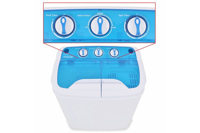 Minivaskemaskin tvillingkar 5,6 kg - Vaskemaskin - Toppmatet vaskemaskin
