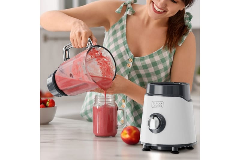 Blender Black+Decker 750W Hvit - Hvit - Husholdning - Kjøkkenmaskiner - Blande & hakke