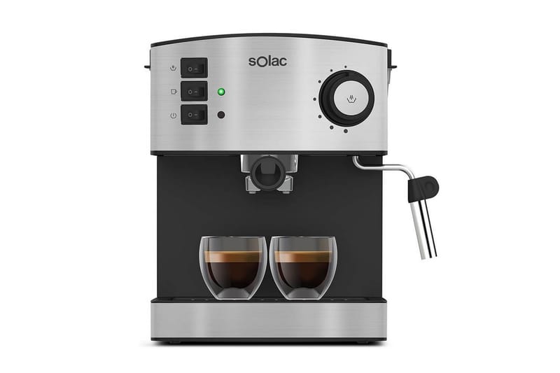 Espressomaskin Solac Taste Classic M80 Inox, Svart||Sølv
