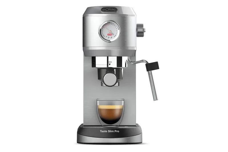 Espressomaskin Solac Taste Slim Pro - Sølv - Husholdning - Kjøkkenmaskiner - Kaffemaskin & kaffetilbehør - Espressomaskin