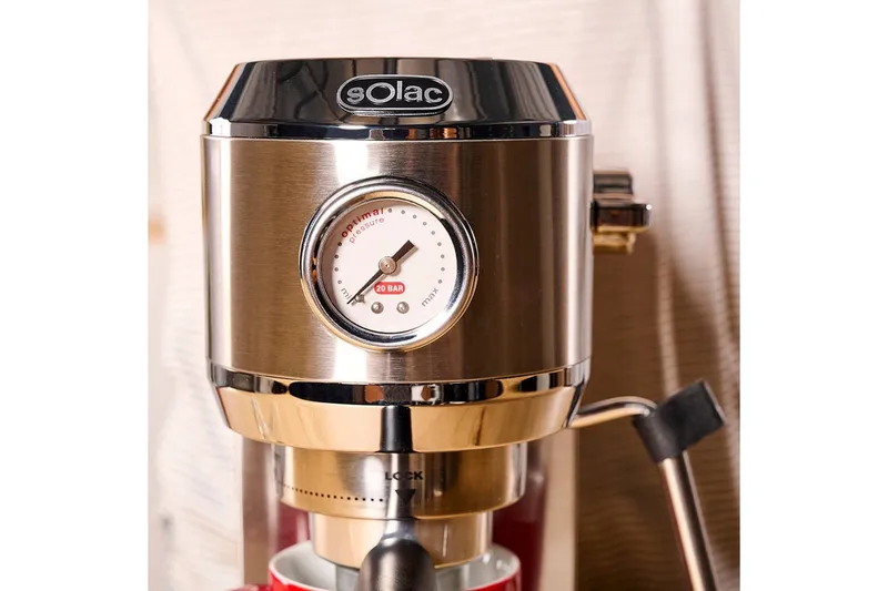 Espressomaskin Solac Taste Slim Pro - Sølv - Husholdning - Kjøkkenmaskiner - Kaffemaskin & kaffetilbehør - Espressomaskin