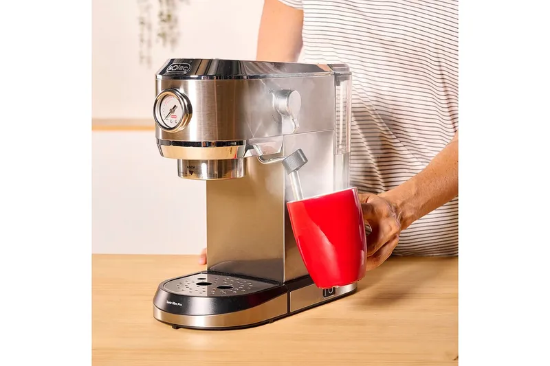 Espressomaskin Solac Taste Slim Pro - Sølv - Husholdning - Kjøkkenmaskiner - Kaffemaskin & kaffetilbehør - Espressomaskin
