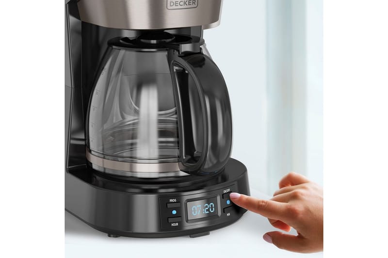 Kaffetrakter Black+Decker LCD 12 Kopper - Sølv - Husholdning - Kjøkkenmaskiner - Kaffemaskin & kaffetilbehør - Kaffetrakter