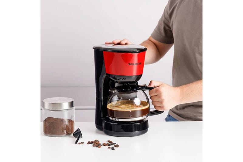 Kaffetrakter Taurus Verona Vintage 12 Kopper Rød - Rød - Husholdning - Kjøkkenmaskiner - Kaffemaskin & kaffetilbehør
