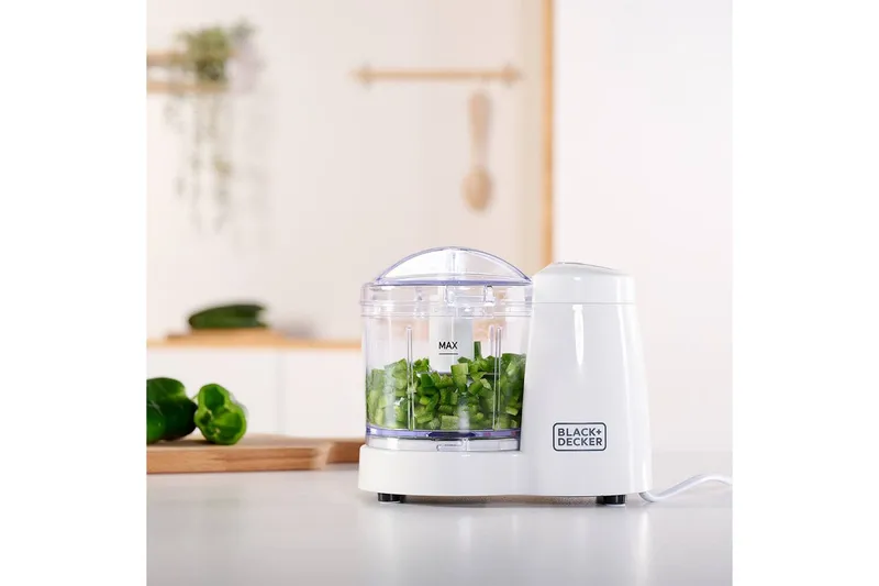 Minikutter Black+Decker 120W - Hvit - Husholdning - Kjøkkenmaskiner - Skjære & male