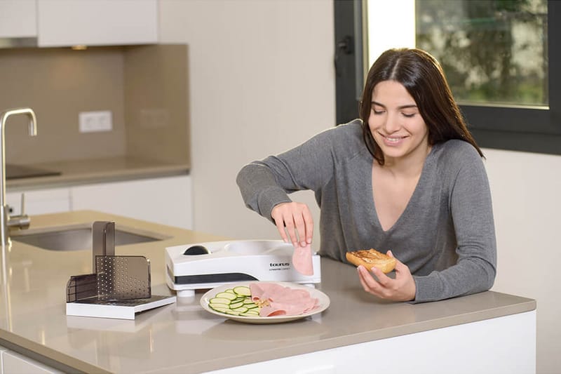 Skjæremaskin Taurus Cutmaster Compact 100W 17 cm - Sølv - Husholdning - Kjøkkenmaskiner - Skjære & male