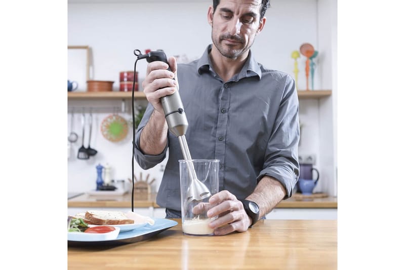 Stavmikser Black+Decker 1200W Børstet Stål - Sølv - Husholdning - Kjøkkenmaskiner - Blande & hakke