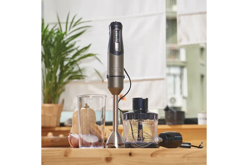 Stavmiksersett Black+Decker Brushed 1200W - Kullgrå|Svart - Husholdning - Kjøkkenmaskiner - Blande & hakke