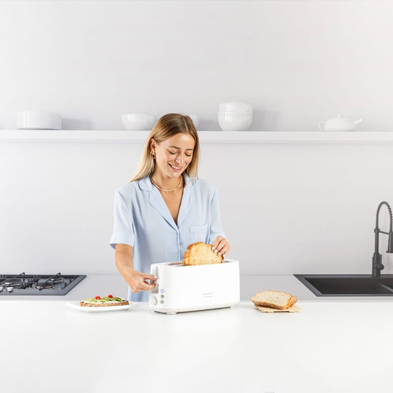 Brødrister Taurus Toastissimo langt spor hvit - hvit - Husholdning - Kjøkkenmaskiner - Varme & koke