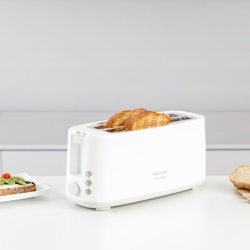 Brødrister Taurus Toastissimo langt spor hvit - hvit - Husholdning - Kjøkkenmaskiner - Varme & koke