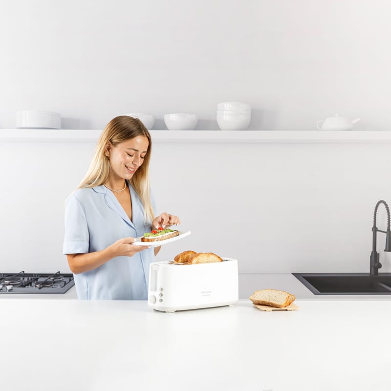 Brødrister Taurus Toastissimo langt spor hvit - hvit - Husholdning - Kjøkkenmaskiner - Varme & koke