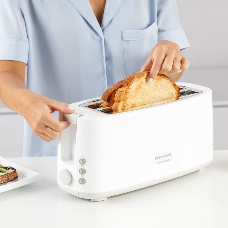 Brødrister Taurus Toastissimo langt spor hvit - hvit - Husholdning - Kjøkkenmaskiner - Varme & koke