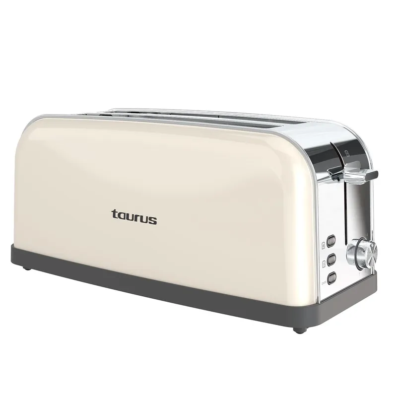 Brødrister Taurus Vintage Cream langt rom, krem