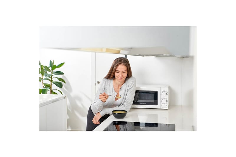 Mikrobølgeovn Black+Decker 700W 20L Hvit - Hvit - Husholdning - Kjøkkenmaskiner - Varme & koke