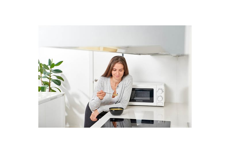 Mikrobølgeovn Black+Decker 700W 20L Hvit - Hvit - Husholdning - Kjøkkenmaskiner - Varme & koke