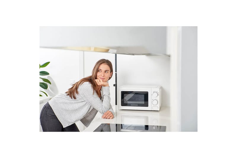 Mikrobølgeovn Black+Decker 700W 20L Hvit - Hvit - Husholdning - Kjøkkenmaskiner - Varme & koke
