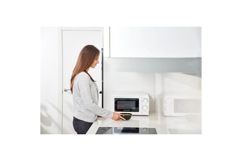 Mikrobølgeovn Black+Decker 700W 20L Hvit - Hvit - Husholdning - Kjøkkenmaskiner - Varme & koke