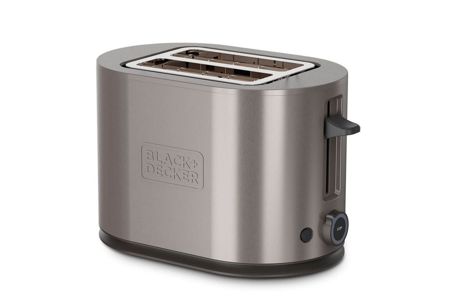 Brødrister Black+Decker 2 rom rustfritt 900W stål -