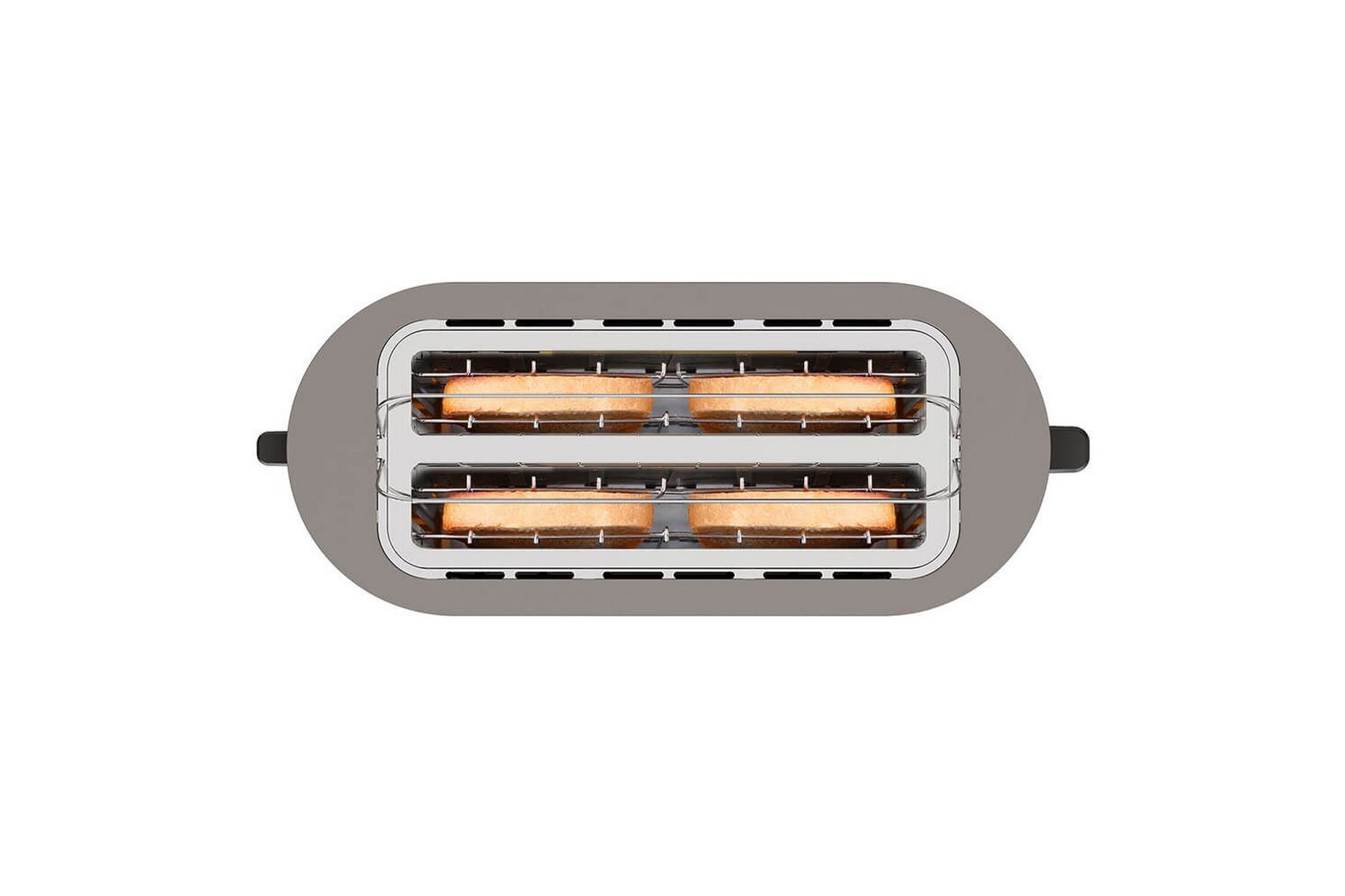 Brødrister Black+Decker 2 Rom Rustfritt Stål 38cm - 38cm - Husholdning - Matlaging & Baking - Kjøkkenutstyr