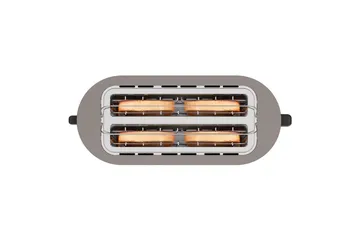 Brødrister Black+Decker 2 rom rustfritt stål - Sølv - Husholdning - Matlaging & Baking - Kjøkkenutstyr