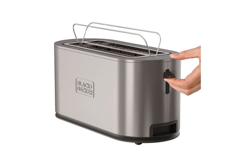 Brødrister Black+Decker 2 rom rustfritt stål - Sølv - Husholdning - Matlaging & Baking - Kjøkkenutstyr