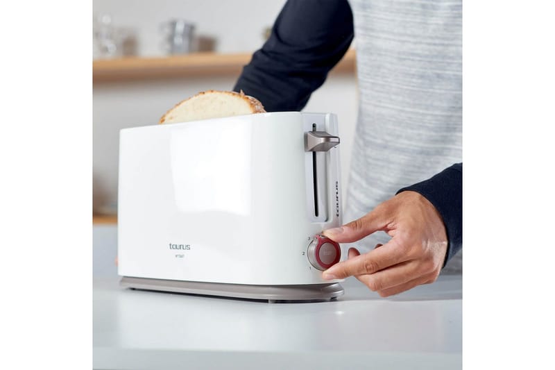 Brødrister Taurus Mytoast 1 Slot Hvit - Hvit - Husholdning - Matlaging & Baking - Kjøkkenutstyr