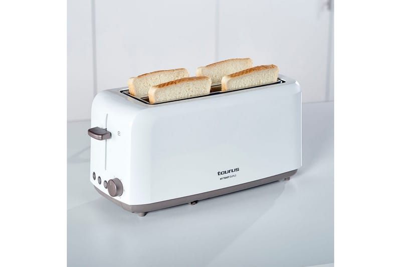 Brødrister Taurus Mytoast Duplo 2 Rom Hvit - Hvit - Husholdning - Matlaging & Baking - Kjøkkenutstyr