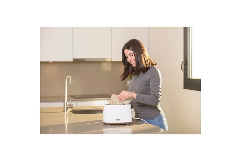 Brødrister Taurus Mytoast II 2 Spalter Hvit - Sølv - Husholdning - Matlaging & Baking - Kjøkkenutstyr