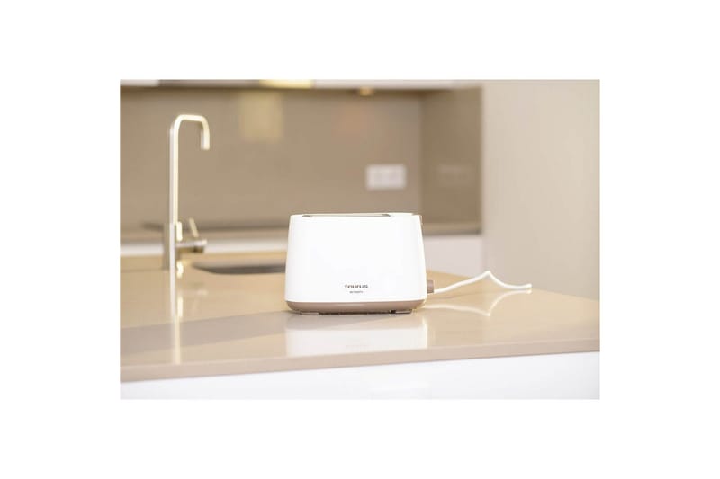 Brødrister Taurus Mytoast II 2 Spalter Hvit - Sølv - Husholdning - Matlaging & Baking - Kjøkkenutstyr