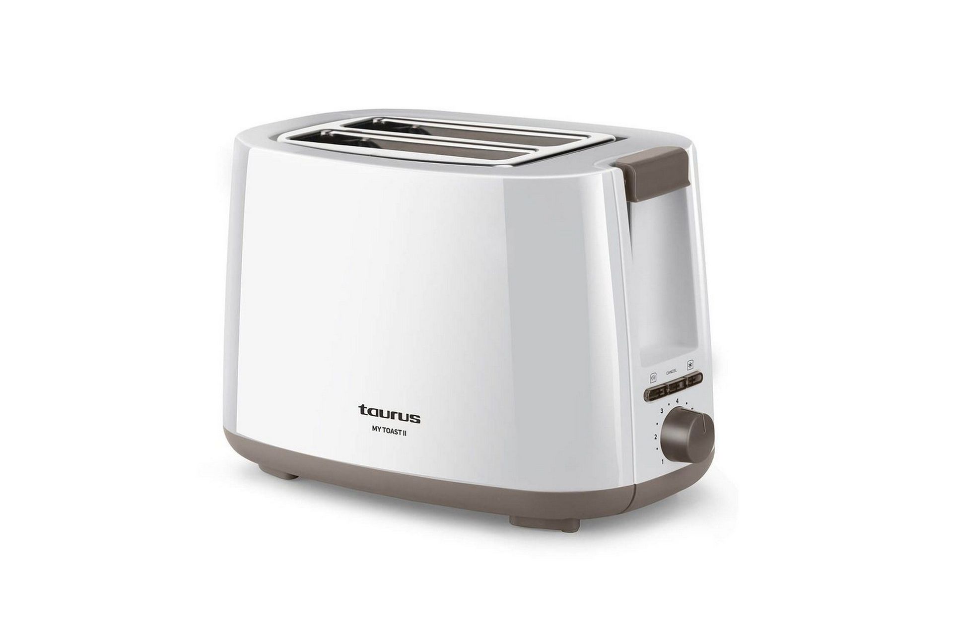 Brødrister Taurus Mytoast II 2 Spalter Hvit - Sølv