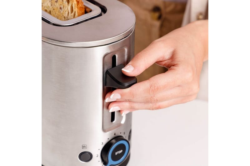 Brødrister Taurus Mytoast Legend 1 Slot Rustfritt Stål - Sølv - Husholdning - Matlaging & Baking - Kjøkkenutstyr