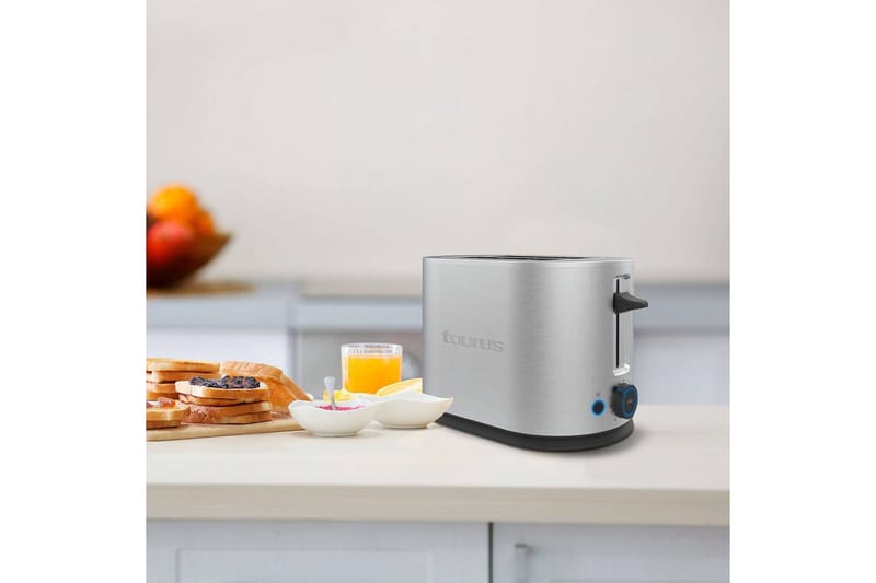 Brødrister Taurus Mytoast Legend 2 Slott Rustfritt Stål - Sølv||Krom - Husholdning - Matlaging & Baking - Kjøkkenutstyr