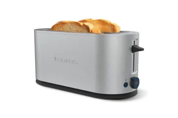 Brødrister Taurus Mytoast Legend 2 Slott Rustfritt Stål - Sølv||Krom - Husholdning - Matlaging & Baking - Kjøkkenutstyr