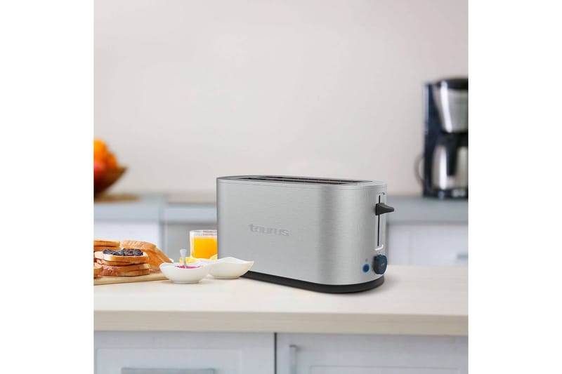 Brødrister Taurus Mytoast Legend 2 Slott Rustfritt Stål - Sølv||Krom - Husholdning - Matlaging & Baking - Kjøkkenutstyr
