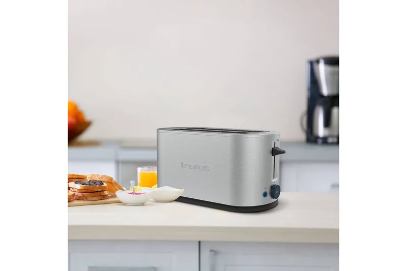 Brødrister Taurus Mytoast Legend 2 Slott Rustfritt Stål - Sølv||Krom - Husholdning - Matlaging & Baking - Kjøkkenutstyr