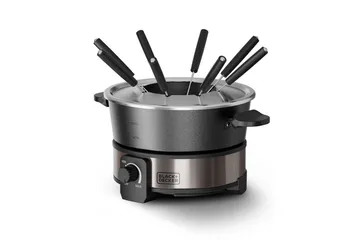 Fonduegryte Black+Decker 2L - Sølv - Husholdning - Matlaging & Baking - Gryter & kasseroller