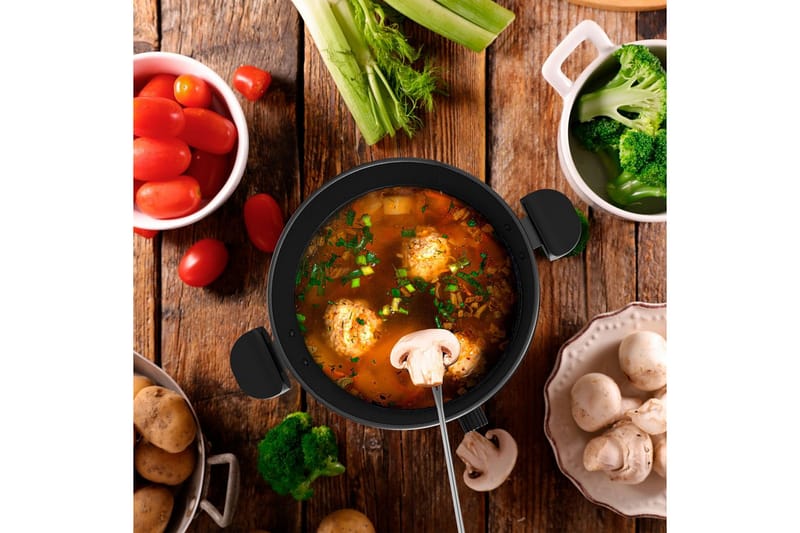 Fonduegryte Black+Decker 2L - Sølv - Husholdning - Matlaging & Baking - Gryter & kasseroller - Fonduegryter