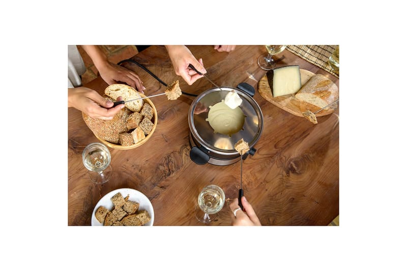 Fonduegryte Taurus 1000W - Svart||Sølv - Husholdning - Matlaging & Baking - Gryter & kasseroller - Fonduegryter