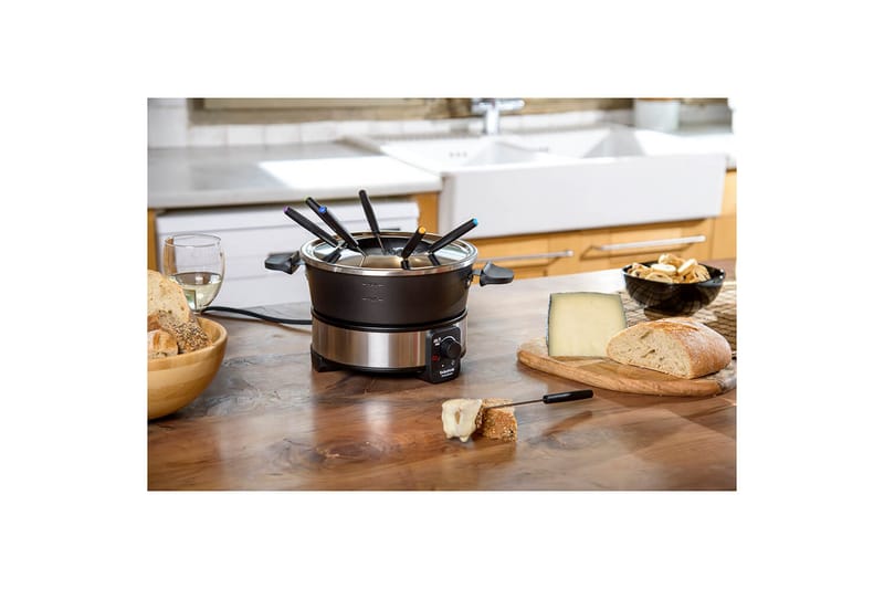 Fonduegryte Taurus 1000W - Svart||Sølv - Husholdning - Matlaging & Baking - Gryter & kasseroller - Fonduegryter