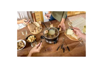 Fonduegryte Taurus 1000W - Svart||Sølv - Husholdning - Matlaging & Baking - Gryter & kasseroller