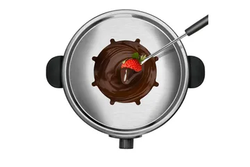 Fonduegryte Taurus 1000W - Svart||Sølv - Husholdning - Matlaging & Baking - Gryter & kasseroller