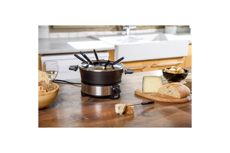 Fonduegryte Taurus 1000W - Svart||Sølv - Husholdning - Matlaging & Baking - Gryter & kasseroller - Fonduegryter
