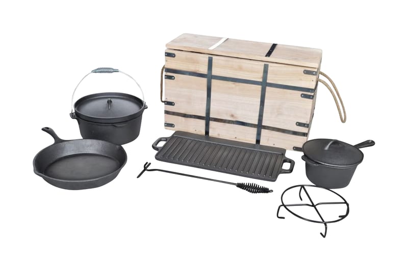 Jerngryte (9 stk sett) - Husholdning - Matlaging & Baking - Gryter & kasseroller