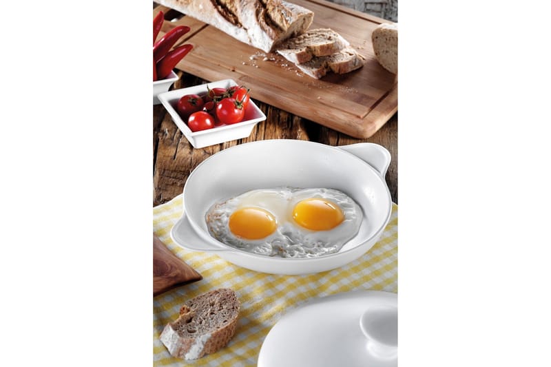 Stekepanne - Hvit - Husholdning - Matlaging & Baking - Gryter & kasseroller - Stekepanne