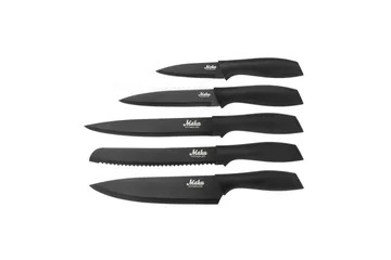 Knivsett Maku 5 Deler Svart - Svart - Husholdning - Matlaging & Baking - Kjøkkenkniver - Knivsett
