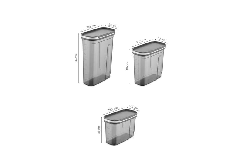 Kazuyasu Oppbevaringskrukke - Antrasitt - Husholdning - Matlaging & Baking - Kjøkkenutstyr - Bokser & syltetøyglass