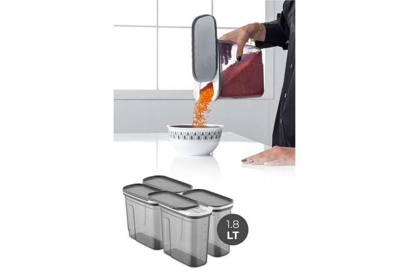 Kiyoaki Oppbevaringskrukke - Antrasitt - Husholdning - Matlaging & Baking - Kjøkkenutstyr - Bokser & syltetøyglass