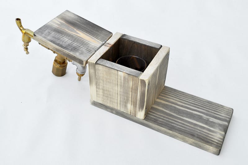 Beverage Dispenser Valnøtt|Gull - Husholdning - Matlaging & Baking - Kjøkkenutstyr