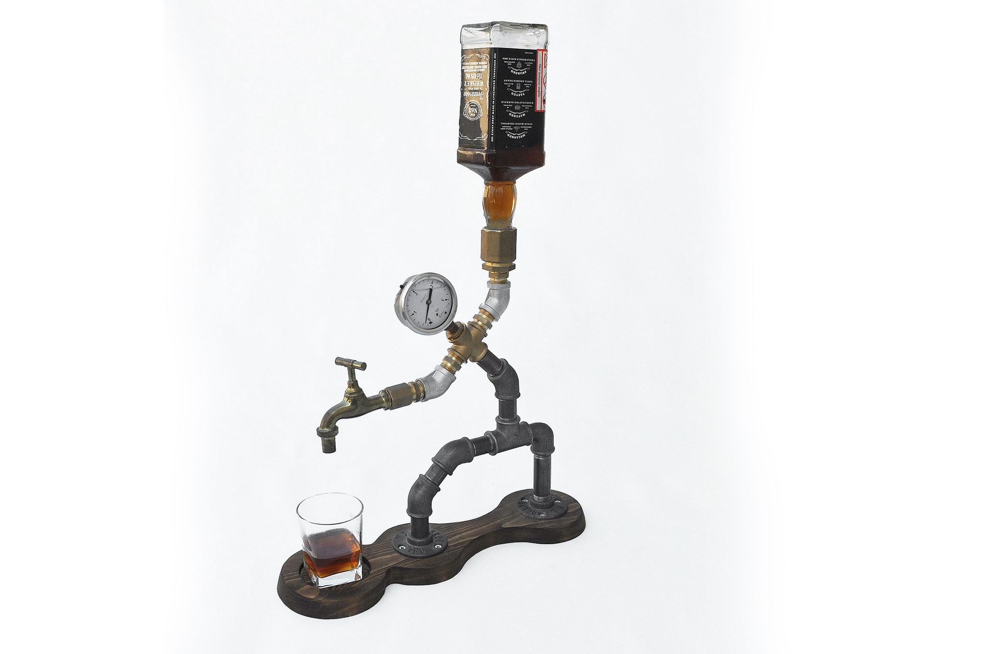 Beverage Dispenser Valnøtt|Svart - Husholdning - Matlaging & Baking - Kjøkkenutstyr